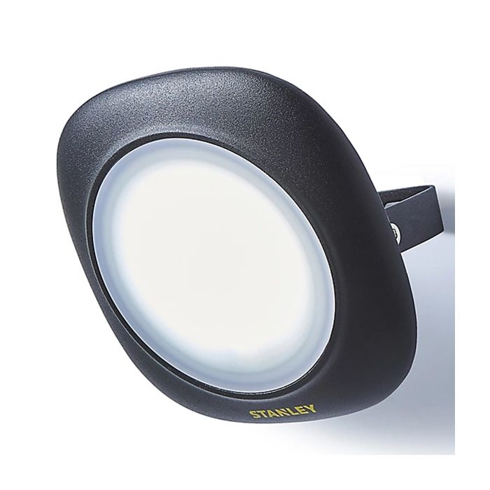 Stanley 30W Round LED Floodlight Black