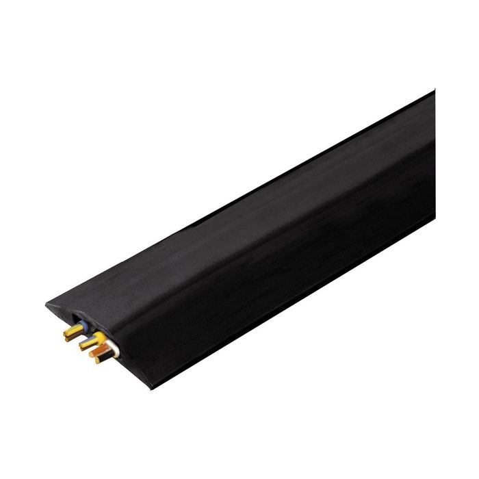 Vulcascot BNC/1 Snap Fit Multi Compartment Cable Protector - 9m Black