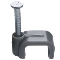 1.5mm Twin & Earth Cable Clips Grey x 100