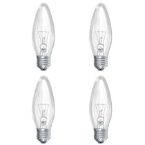 25w ES Clear Candle 35mm Pack of 4