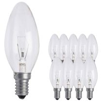 40W SES Clear Candle 35mm Pack of 10