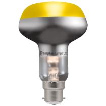 60W BC R80 Yellow Spot