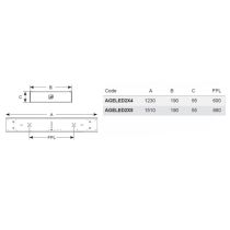 Ansell Gemini LED Linear 54w Cool White Emergency