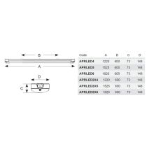 Ansell Proline LED Surface Linear 25w White