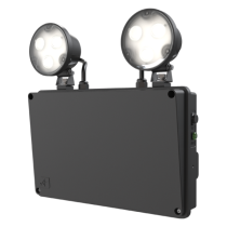 Ansell Raptor 3W LED Twin Spot Non-Maintained Black