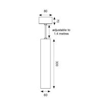 ANSELL RUBY LED 15W - WARM WHITE - BLACK