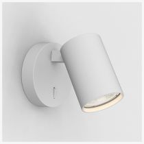 Astro Ascoli Single Textured White Single Switched Reading Light