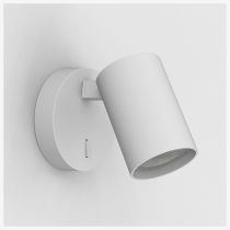 Astro Ascoli Single Textured White Single Switched Reading Light