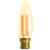 Bell 3.3W LED Dimmable Vintage Amber Candle BC 2200K