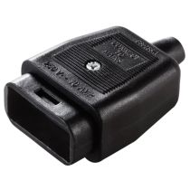 BG Permaplug 10 Amp Heavy Duty 3 Pin (With Earth) Connector Black