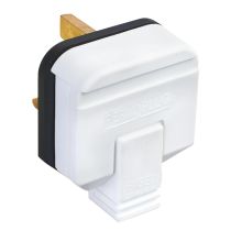 BG Permaplug Heavy Duty 13 Amp Plug White