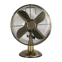 Status Brass Antique 12" Desk Fan
