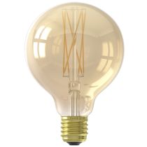 Calex Filament LED Globe Lamps 4W E27 2100K Gold Dimmable 