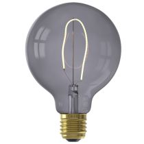 Calex NORA LED Globe G95 240V 4W 130lm E27, Topaz Grey 2200K dimmable