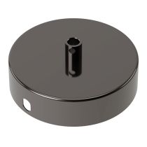 Calex 940024 Metal Ceiling Rose Shiny Pearl Black 100mm 1 hole