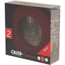 Calex 940282 3M Red/Black Fabric Pendant Cable