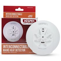HiSPEC Mains Linkable Heat Detector with Backup Rechargeable Lithium Battery