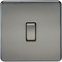 MLA Screwless 10AX 1G Intermediate Switch - Black Nickel