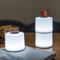 LUTEC Noma Modular Smart Colour Changing Table Lamp - 2 pack and charge dock