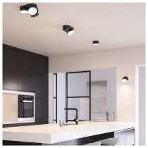 LUTEC Stanos Smart Tunable Whte Surface Mounted Spot Light - Matt Black