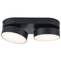 LUTEC Twin Stanos Smart Tunable Whte Surface Mounted Spot Light - Matt Black