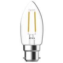 Megaman LED B22 Clear Filament Candle 4W Warm White