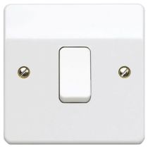 MK K4870 WHITE 1 Gang 1 Way 10A Plate Switch