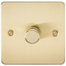 ML Accessories Brushed Brass 1 Gang 2-Way 10-200W (5-150W LED) Intelligent Dimmer