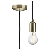 MLA Knightsbridge 1.8M E27 Contemporary Pendant Set  Antique Brass