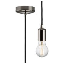 MLA Knightsbridge 1.8M E27 Contemporary Pendant Set  Black Nickel