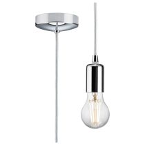 MLA Knightsbridge 1.8M E27 Contemporary Pendant Set  Polished Chrome
