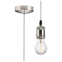 MLA Knightsbridge 1.8M E27 Vintage Pendant Set  Polished Chrome