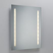 MLA-Knightsbridge Battery Operated LED Mirror with Frosted Panels 
