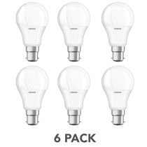 OSRAM LED BASE CLASSIC A B22d 8.5W 60W 2700k 6 Pack