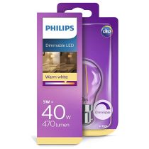 Philips Consumer Dimmable 5w Clear BC Golfball 2700K 