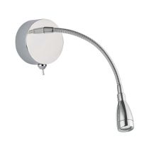 Searchlight 9917CC Flexy 1W Chrome 6500K LED Wall / Reading Light