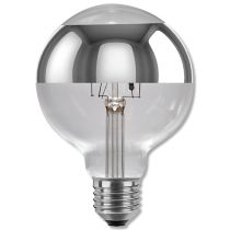 SegulaLED Ambient 50498 8w Globe 95 Mirrored Silver Ring E27 400lm 2200K-2900K Dimmable