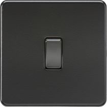MLA Screwless 10AX Intermediate Switch - Matt Black