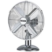 Status 12 inch Oscillating Desk Fan Chrome 3 Speed
