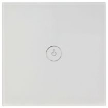 TCP Smart 1 Gang Single WiFi Switch White On + Off Timer Scenes WWSSINWUK