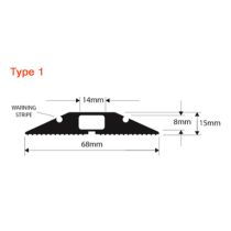 Vulcascot HAZ/1 Snap Fit Hazard Warning Flexible Cable Protector - 3m