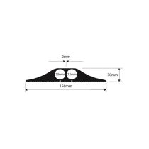 Vulcascot Industrial FF Cable Protector - Black 4.5m
