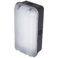 Ansell SLEEK LED POLYCARBONATE BULKHEAD - ELECTRONIC PHOTOCELL - 6W BLACK