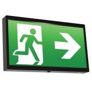 Ansell EndLED Lithium Exit Sign Black 2.5W