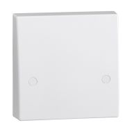 ML Knightsbridge SN8340 (10 PACK) Square Edge White Plastic Cooker Connection Unit Plate 45A