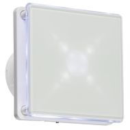 MLA 4 Inch LED Backlit Extractor Fan with Overrun Timer White