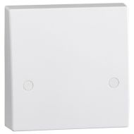 ML Knightsbridge SN8340 Square Edge White Plastic Cooker Connection Unit Plate 45A