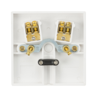 ML Knightsbridge SN8342 (10 PACK) Square Edge White Plastic 1 Gang Flex Outlet Plate 20A