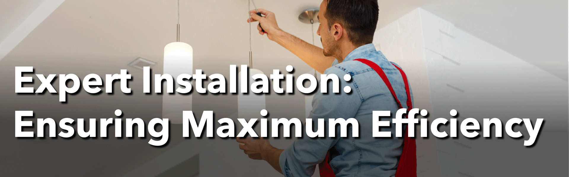 image showing expert electrical and lighting installation for maximum efficiency